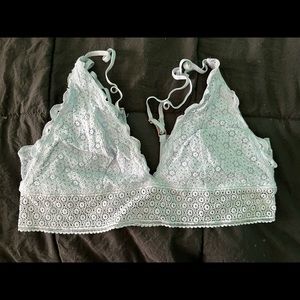 Aerie Bralette Light Blue Size L without pads